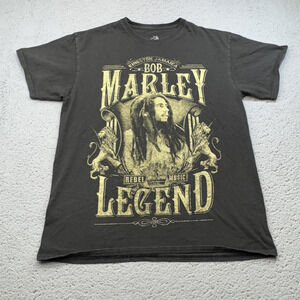 Bob Marley Shirt Mens‎ Large Black Legend Reggae Kingston Jamaica Zion Rootswear